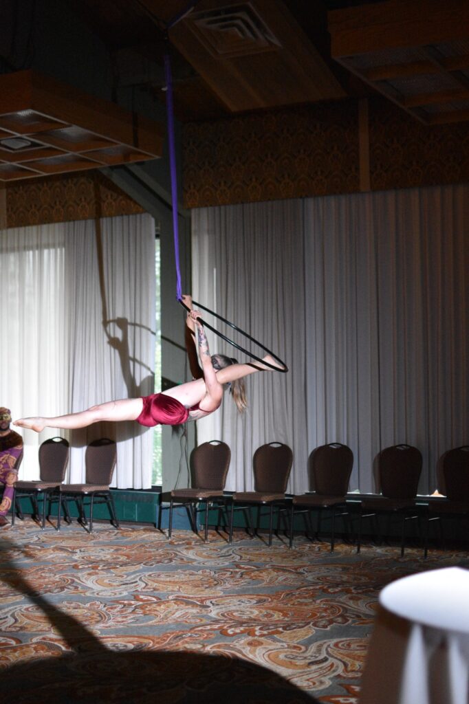 Aerial Hoop, Fearless and Blindfolded
